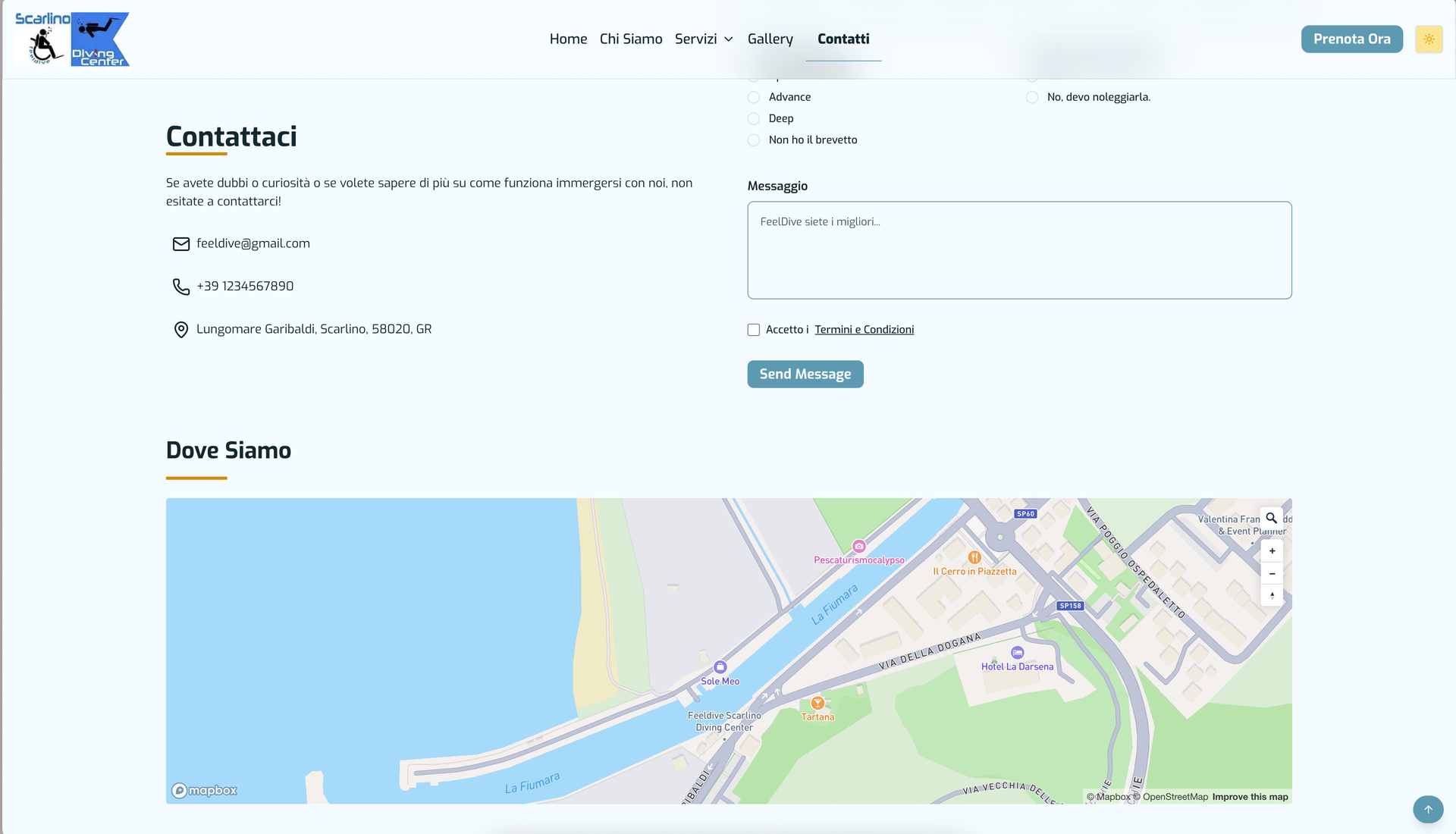 Feeldive diving center screenshot 2